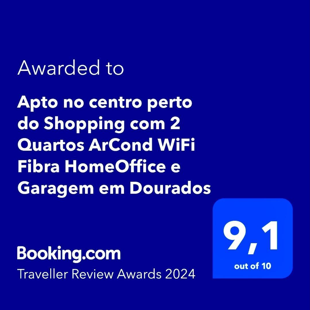 Apto No Centro Perto Do Shopping Com 2 Quartos De Casal Arcond Wifi Fibra Homeoffice E Garagem Em Dourados Zewnętrze zdjęcie